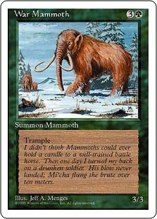 Mammouth de guerre - 4ième Edition