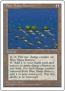 Accumulateur de mana bleu - 4ième Edition