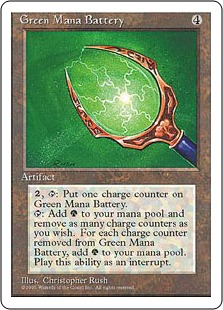 Accumulateur de mana vert - 4ième Edition