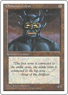 Golem d'obsianite - 4ième Edition