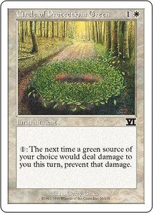 Cercle de protection : vert - 6ième Edition