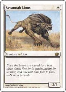 Lions des savanes - 8ième Edition