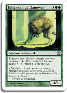 Béhémoth de Llanowar - 9ième Edition