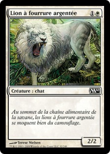 Lion à fourrure argentée - Magic 2010