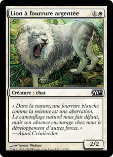 Lion à fourrure argentée - Magic 2011