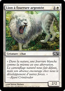 Lion à fourrure argentée - Magic 2013