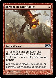 Barrage de sacrifiables - Magic 2014