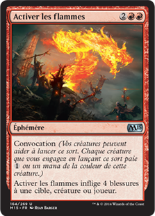 Activer les flammes - Magic 2015