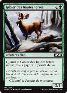 Gibier des hautes terres - Magic 2019