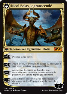 Nicol Bolas, le dévastateur -> Nicol Bolas, le transcendé - Magic 2019