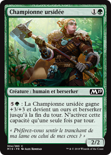 Championne ursidée - Magic 2019