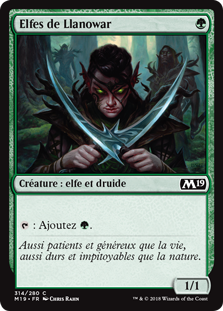 Elfes de Llanowar - Magic 2019