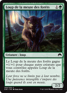 Loup de la meute des forêts - Magic Origines