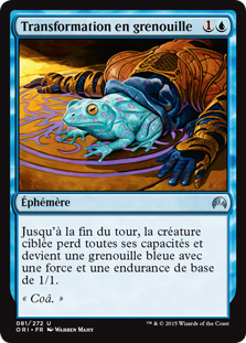 Transformation en grenouille - Magic Origines