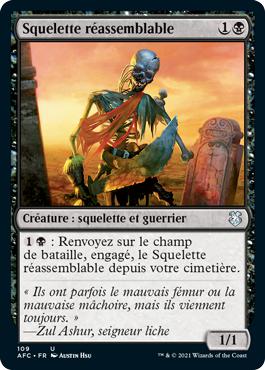 Squelette réassemblable - Commander Forgotten Realms : Aventures dans les Royaumes Oubliés