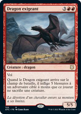 Dragon exigeant - Commander Forgotten Realms : Aventures dans les Royaumes Oubliés