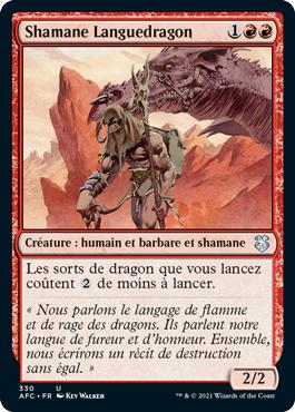 Shamane languedragon - Commander Forgotten Realms : Aventures dans les Royaumes Oubliés