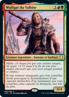 Wulfgar du Valbise - Commander Forgotten Realms : Aventures dans les Royaumes Oubliés