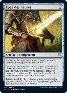 Épée des heures - Commander Forgotten Realms : Aventures dans les Royaumes Oubliés