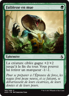 Faiblesse en mue - Amonkhet