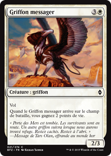 Griffon messager - La bataille de Zendikar