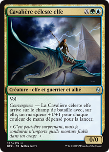 Cavalière céleste elfe - La bataille de Zendikar