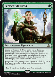 Serment de Nissa - Le serment des Sentinelles