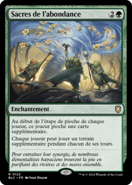 Sacres de l'abondance - Bloomburrow Commander