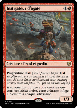 Instigateur d'agate - Bloomburrow Commander