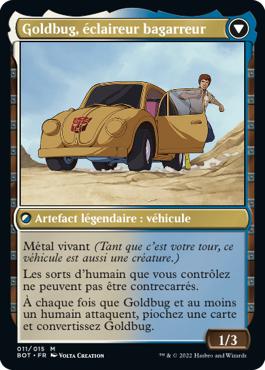 Goldbug, éclaireur bagarreur - La Guerre Fratricide Transformers Cards