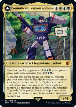 Soundwave, espion sonique -> Soundwave, capitaine supérieur - La Guerre Fratricide Transformers Cards