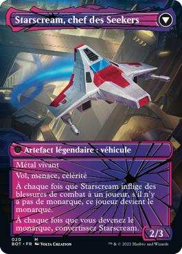 Starscream, chef des Seekers - La Guerre Fratricide Transformers Cards