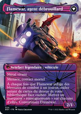 Flamewar, agent débrouillard - La Guerre Fratricide Transformers Cards