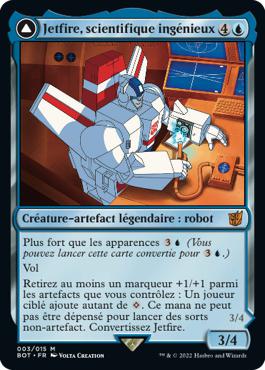 Jetfire, scientifique ingénieux -> Jetfire, gardien des airs - La Guerre Fratricide Transformers Cards