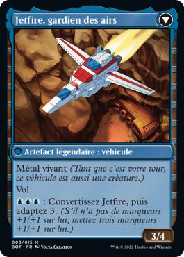 Jetfire, gardien des airs - La Guerre Fratricide Transformers Cards