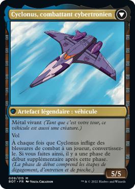 Cyclonus, combattant cybertronien - La Guerre Fratricide Transformers Cards