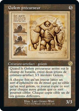 Golem précurseur - La Guerre Fratricide Artefacts Retro