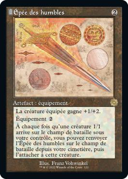 Épée des humbles - La Guerre Fratricide Artefacts Retro