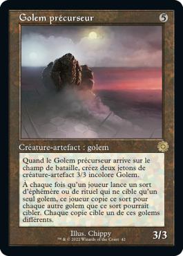 Golem précurseur - La Guerre Fratricide Artefacts Retro