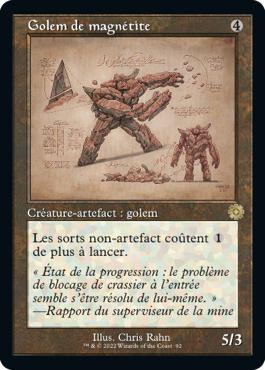 Golem de magnétite - La Guerre Fratricide Artefacts Retro