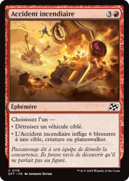 Accident incendiaire - Aetherdrift