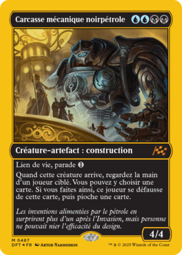 Carcasse mécanique noirpétrole - Aetherdrift
