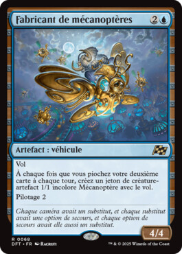 Fabricant de mécanoptères - Aetherdrift