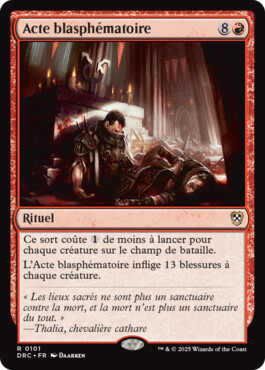 Acte blasphématoire - Aetherdrift Commander