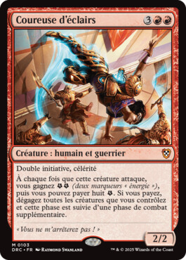 Coureuse d'éclairs - Aetherdrift Commander