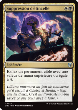 Suppression d'étincelle - Aetherdrift Commander