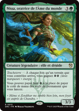 Nissa, oratrice de l'Âme du monde - Aetherdrift Commander