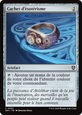 Cachet d'ésotérisme - Aetherdrift Commander