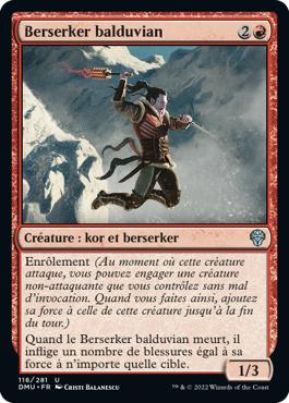 Berserker balduvian - Dominaria Uni
