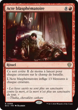 Acte blasphématoire - Lorwyn Eclipsé Commander